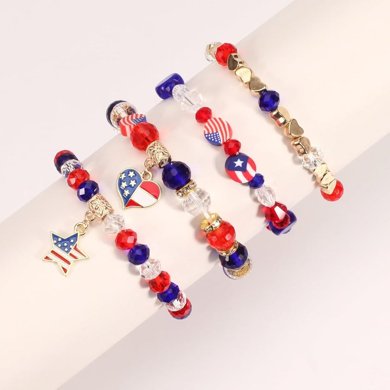 Lonext Halloween Bracelets Stackable Heishi Beaded Stretch Bracelets - Image 2